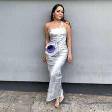 Cargar imagen en el visor de la galería, BOLSO GEODA PLATA