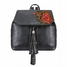 Cargar imagen en el visor de la galería, JULIANA PIEL NEGRO FLOR