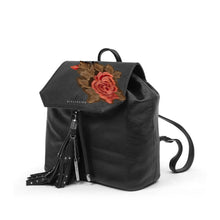 Cargar imagen en el visor de la galería, JULIANA PIEL NEGRO FLOR