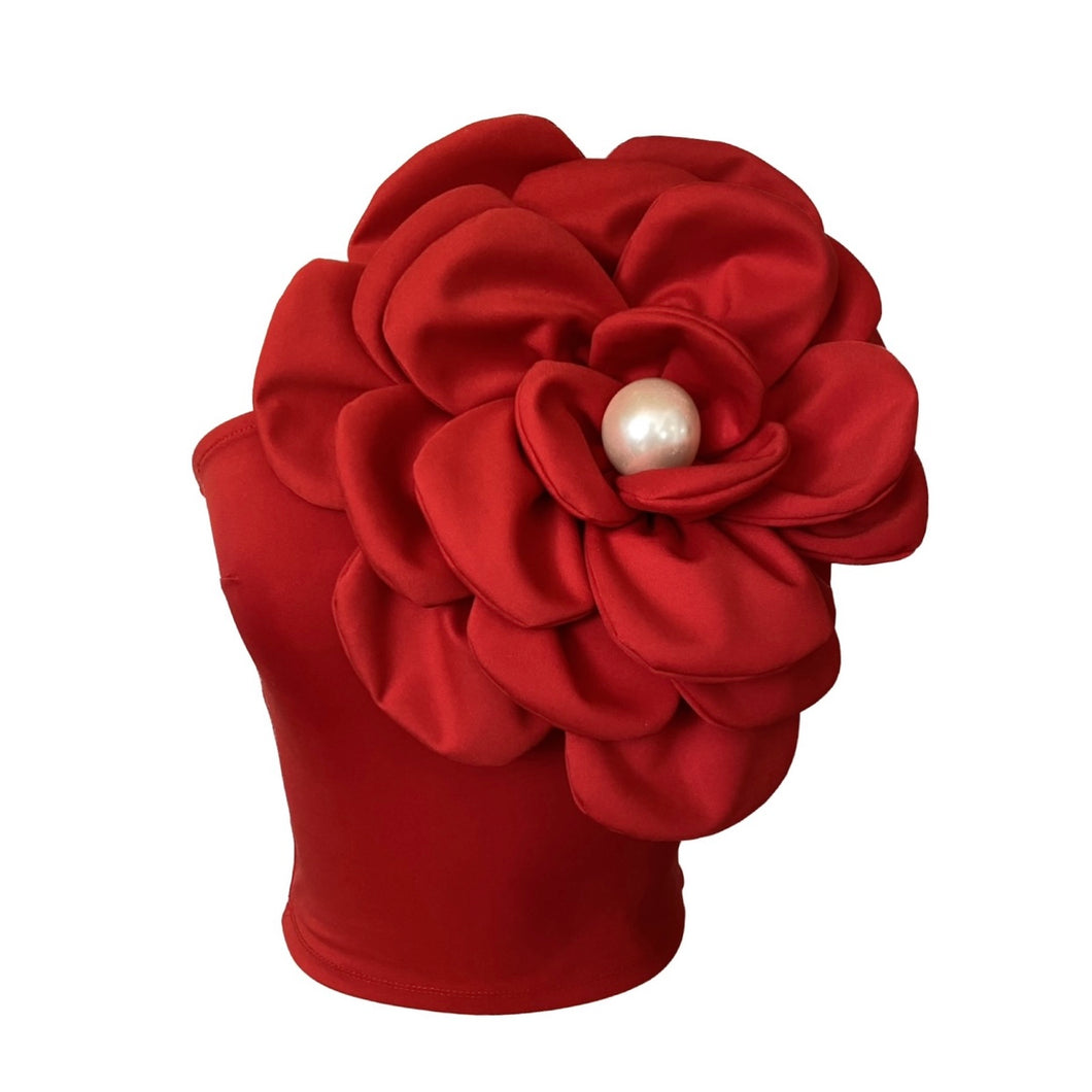 TOP ROSETTE ROJO