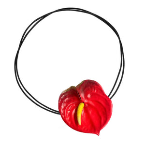 COLLAR ANTHURIUM ROJO