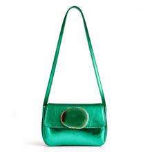 Cargar imagen en el visor de la galería, BOLSO CUARZO VERDE METÁLICO
